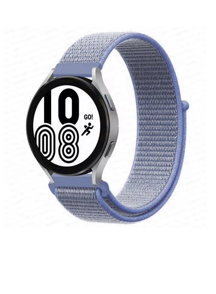 Comfort Canvas Woven Nylon Sport Band for Samsung Galaxy Watch 46mm/Gear S3 Frontier/Huawei Watch GT2/Magic Honor 2/Fossil/22mm Watches (Sky blue)