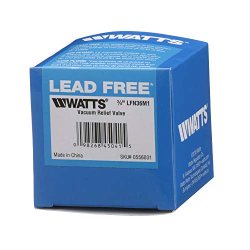 Watts LFN36-M1 Water Service Low Profile Vacuum Relief Valve for Water and Heater Tanks, 3/4 inch - Image 3