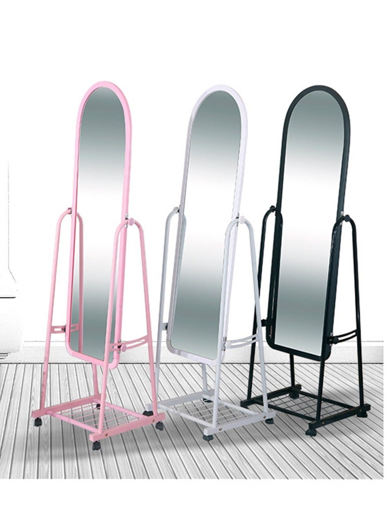 Full Length Standing Mirror 40 Cm X 35 Cm X 152 Cm Black  - Image 3
