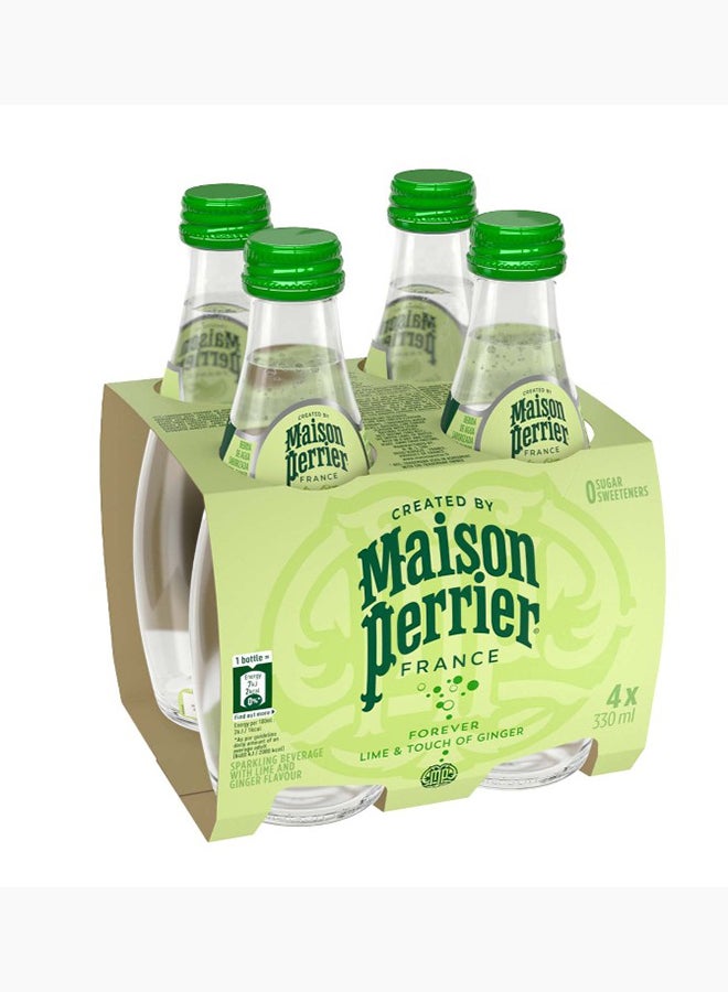 Maison Perrier Sparkling Beverage Lime Ginger Flavor 4*330ml - Image 1