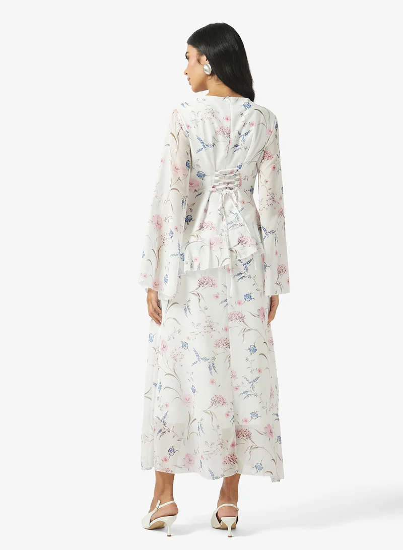 Khizana  Ditsy Print A-line Dress for Women | Best Price UAE