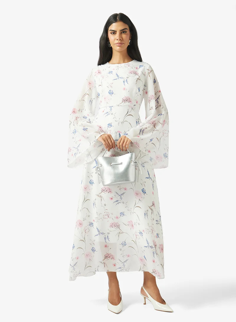 Khizana  Ditsy Print A-line Dress for Women | Best Price UAE