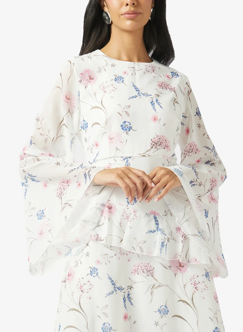 Khizana  Ditsy Print A-line Dress for Women | Best Price UAE