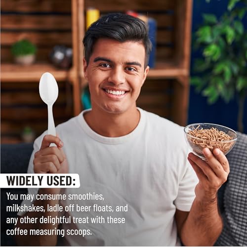 SafeWare Individually Wrapped White Plastic Spoons 500 Pcs- Medium Weight - Ideal for House Party, Backyard BBQ, Picnic, Home, Use.…… - Image 3