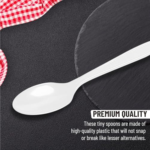 SafeWare Individually Wrapped White Plastic Spoons 500 Pcs- Medium Weight - Ideal for House Party, Backyard BBQ, Picnic, Home, Use.…… - Image 2