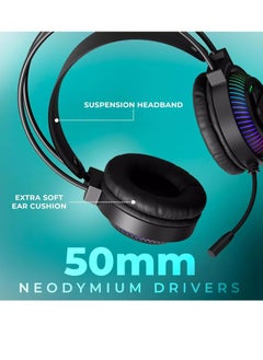 جي ديل سماعة رأس للألعاب GH-558 RGB مع ميكروفون للألعاب  - Image 3