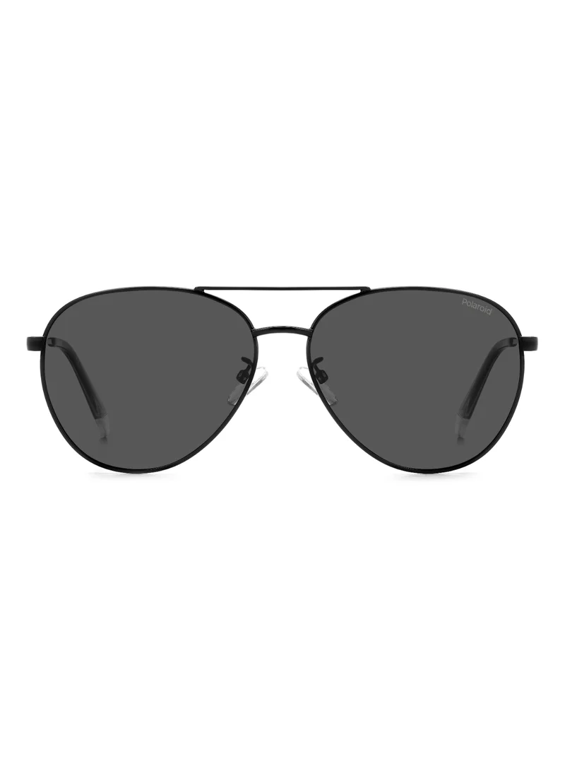 بولارويد Unisex UV Protection Sunglasses Pld 4142/G/S/X Black 51.6 - Lens Size: 60 Mm
