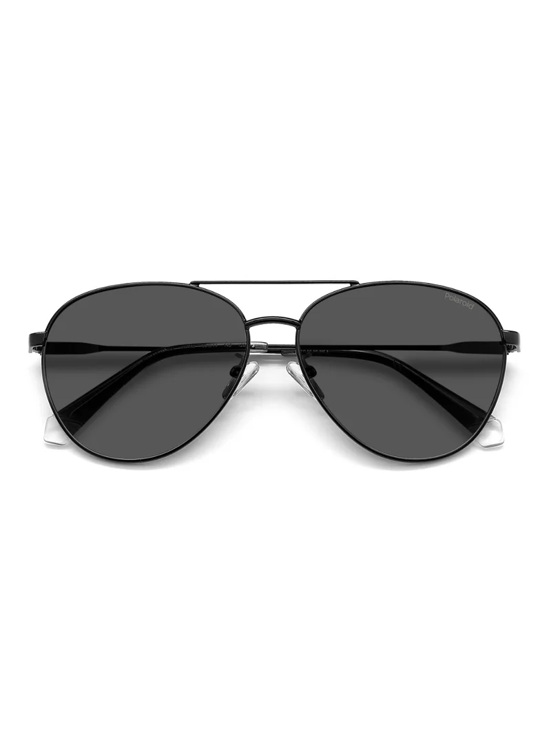 بولارويد Unisex UV Protection Sunglasses Pld 4142/G/S/X Black 51.6 - Lens Size: 60 Mm