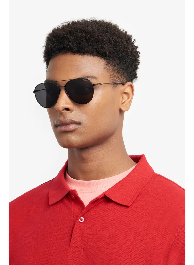 بولارويد Unisex UV Protection Sunglasses Pld 4142/G/S/X Black 51.6 - Lens Size: 60 Mm