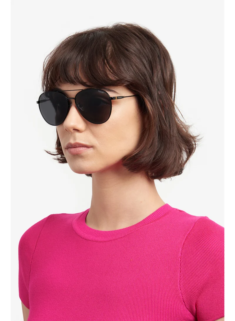بولارويد Unisex UV Protection Sunglasses Pld 4142/G/S/X Black 51.6 - Lens Size: 60 Mm