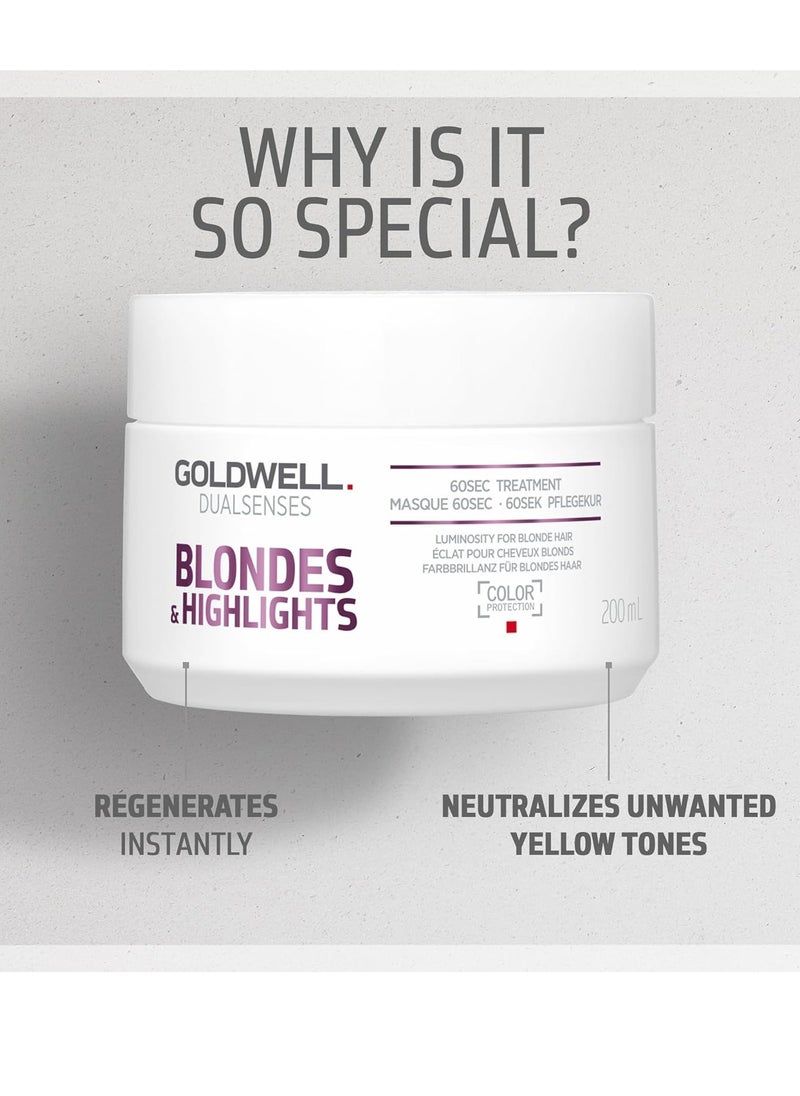 Goldwell Goldwell Dualsenses Blondes & Highlights Anti-Yellow 60sec Treatment 6.8oz, 200mL  - Image 2