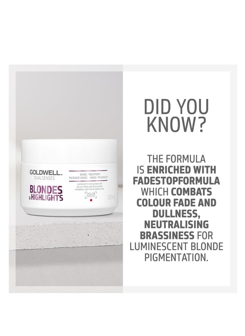 Goldwell Goldwell Dualsenses Blondes & Highlights Anti-Yellow 60sec Treatment 6.8oz, 200mL  - Image 3