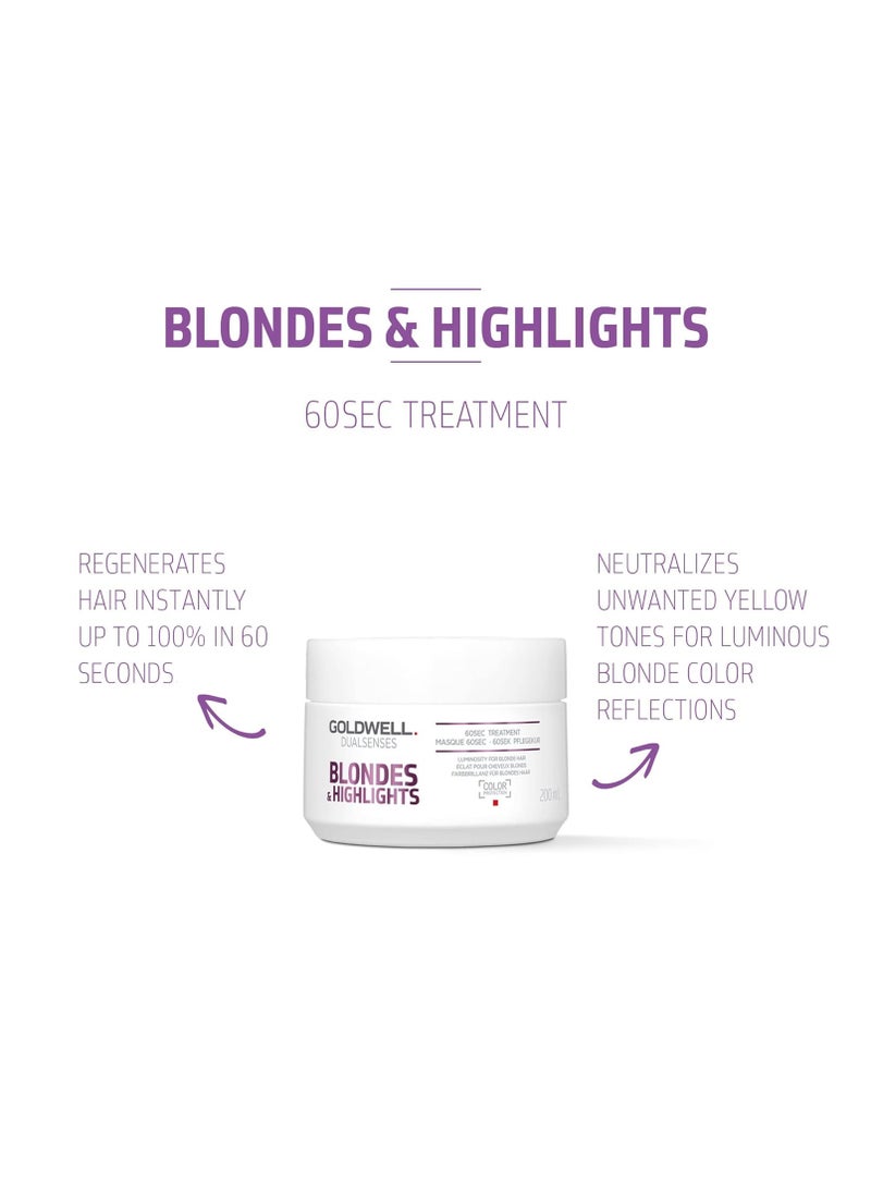 Goldwell Goldwell Dualsenses Blondes & Highlights Anti-Yellow 60sec Treatment 6.8oz, 200mL  - Image 5