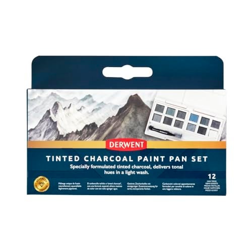Derwent Tinted Charcoal Paint Pan Set (2306249) - Image 2