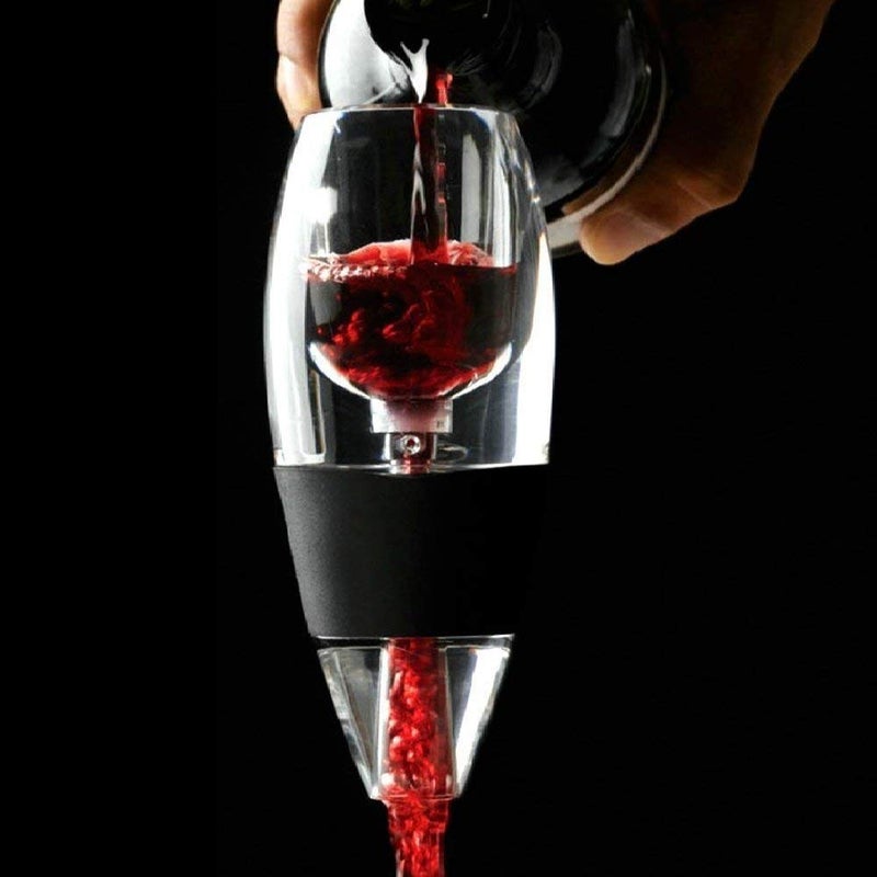 Iktu Iktu Wine Aerator Decanter, Fast Aeration Wine Pourer - Enhance The Flavor Intensity & Texture of Your Wine for Home Use & Party (Acrylic, 1 Pc Stand, 1 Pc Decanter)  - Image 3
