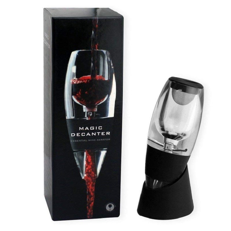Iktu Iktu Wine Aerator Decanter, Fast Aeration Wine Pourer - Enhance The Flavor Intensity & Texture of Your Wine for Home Use & Party (Acrylic, 1 Pc Stand, 1 Pc Decanter)  - Image 1