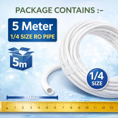 IONIX RO Pipe 1/4 Inch (5 Meter) | Food Grade Tube for Water Purifier | Compatible with RO Systems | Leak-Proof & Durable - Image 4