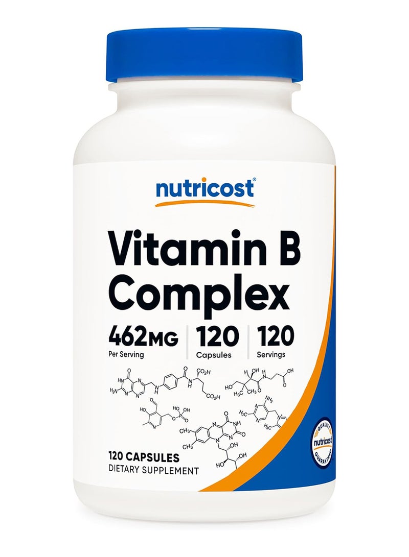 Nutricost High Potency Vitamin B Complex 460 Mg 120 Capsules - Image 1