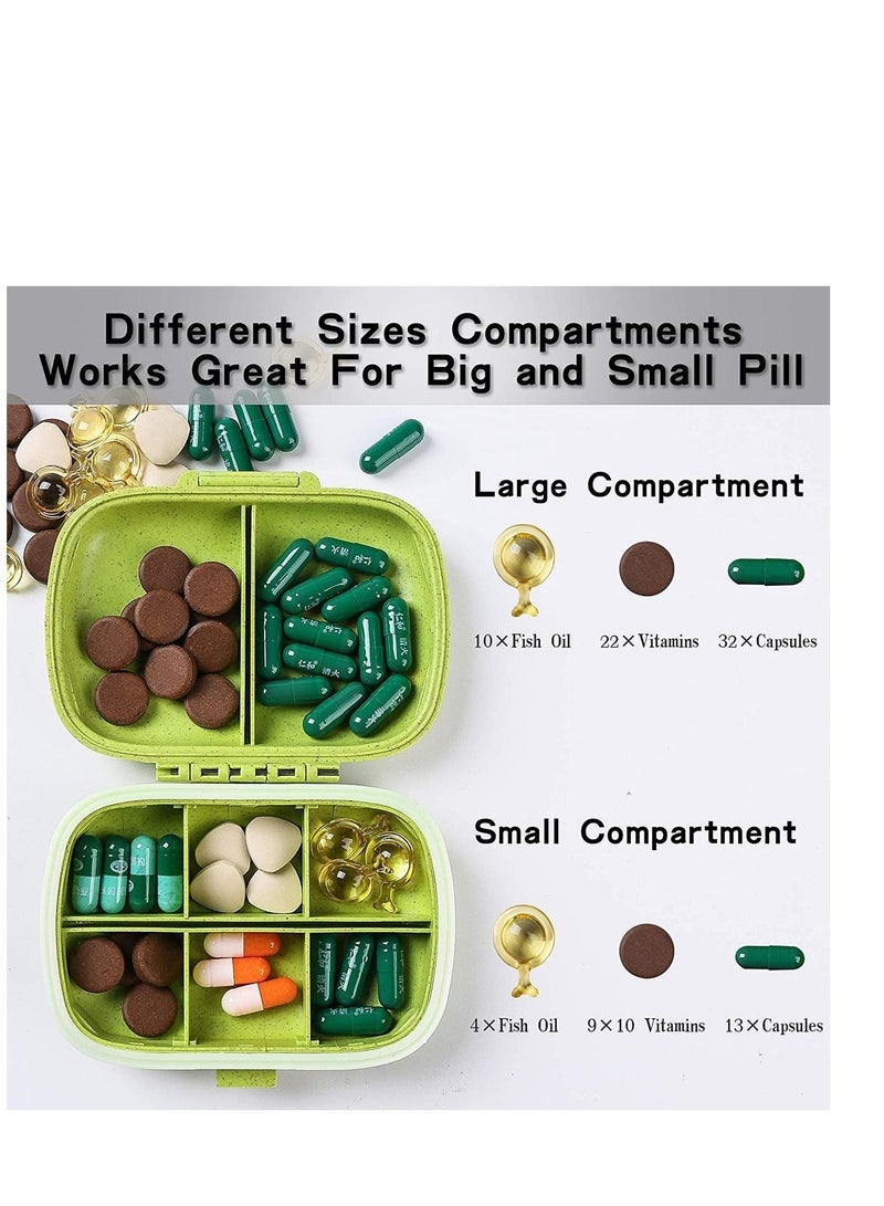 general Pill Organizer Case Portable Daily Travel Medicine Reminder Box for Your Pills, Medications, Supplements, Vitamins and Fish Oils, Organiser - Image 3