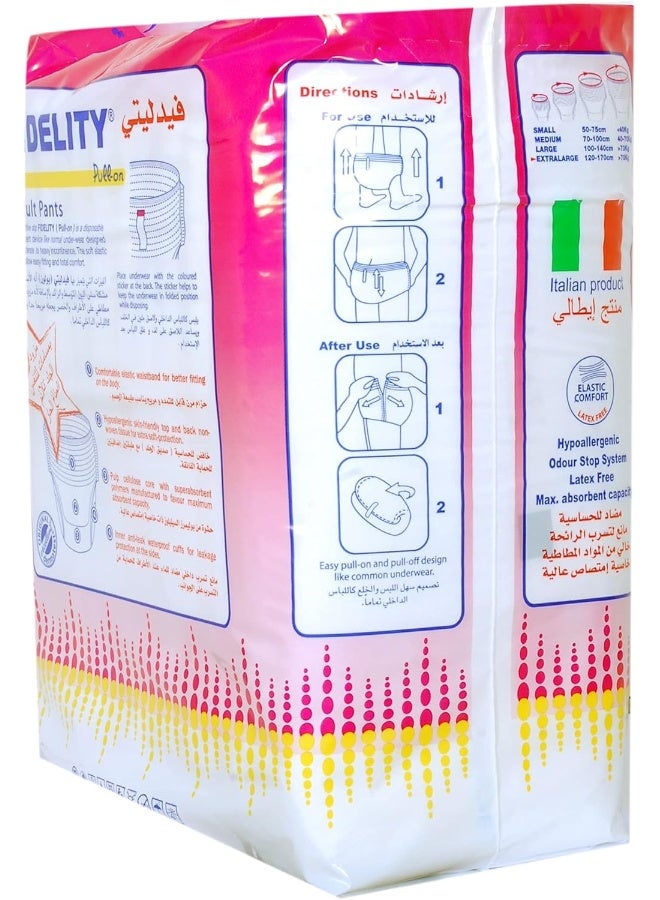 Fidelity Adult Pull On Pants Extra Large 10 Units - Image 3