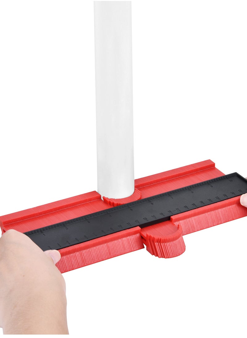 Generic Gauge Profile Ruler Multifunctional Woodworking Tools Irregular Gauge Contour Gauge Radian Ruler  - Image 1