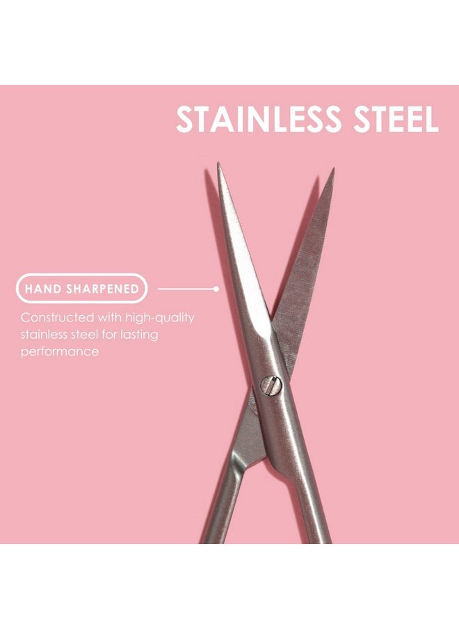 Japonesque JAPONESQUE Beauty Scissors for Trimming Facial Hair, Brow and Nail Care with Ultra-Sharp, Salon-Quality, Stainless Steel Blades, Curved for Safety and Precision  - Image 3