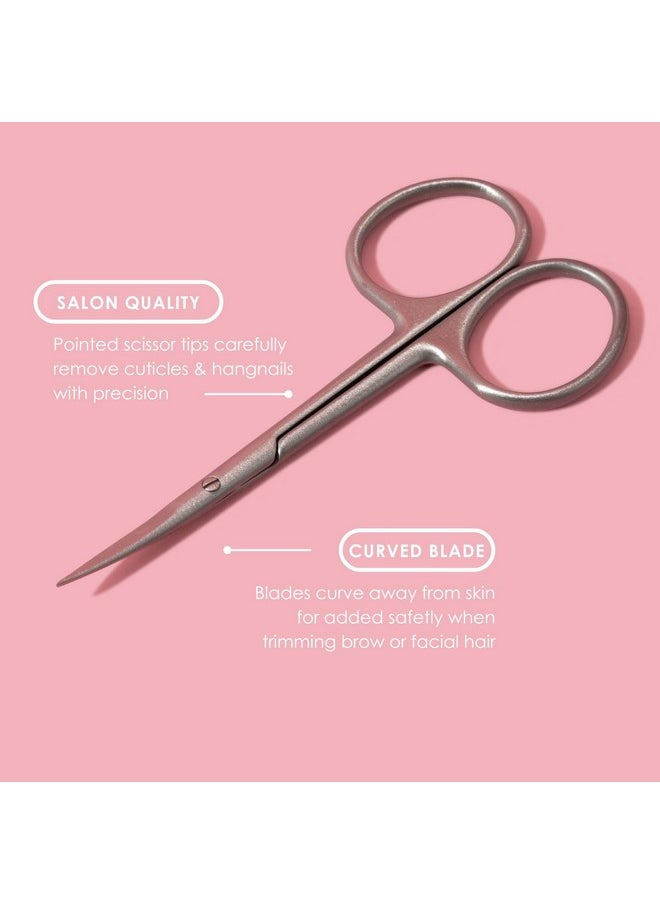 Japonesque JAPONESQUE Beauty Scissors for Trimming Facial Hair, Brow and Nail Care with Ultra-Sharp, Salon-Quality, Stainless Steel Blades, Curved for Safety and Precision  - Image 4