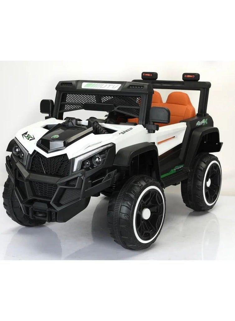 لعبة سيارة كهربائية متعددة الالوان 4×4 للاطفال (ابيض) - Image 1