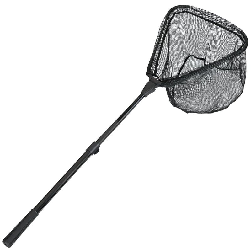 RESTCLOUD Fishing Landing Net with Telescoping Pole Handle Extends to 63 inches, Carbon Fiber Handle Extended from 23.6 inches to 47 inches - Image 3