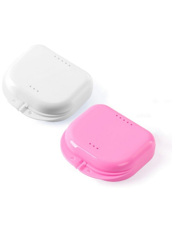 چاي ام يو حافظة JMU، قطعتان، مزودة بفتحات تهوية، وحافظة واقي فم، باللونين الأبيض والوردي - Image 1