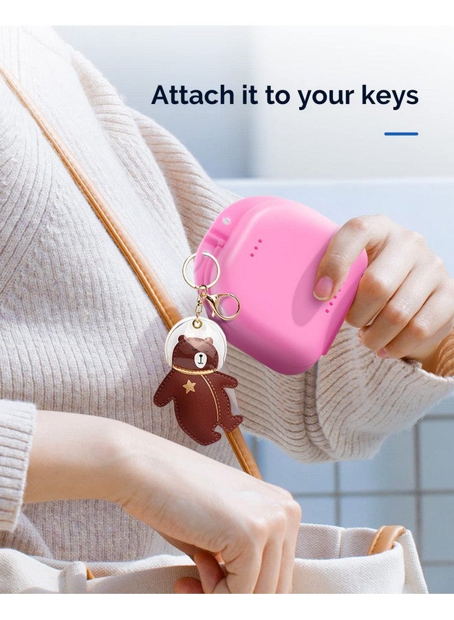 چاي ام يو حافظة JMU، قطعتان، مزودة بفتحات تهوية، وحافظة واقي فم، باللونين الأبيض والوردي - Image 5