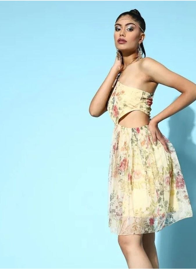 SASSAFRAS - WOMEN BEIGE FLORAL VACAY ATTIRE - Image 1