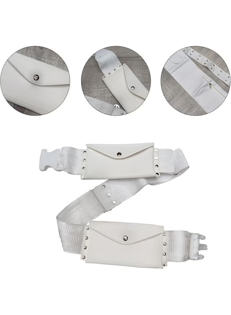 MOSH Ihram Towel with Belt Bag – 2-Piece Islamic Men's Towel Set – Soft Ahram/Ehram Towel – Absorbent Ritual Towels – Hygienic Pilgrimage Towels – Comfortable Hajj & Umrah Essentials – White - Image 5