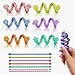 Tendry Sensory Sticks Fidget Toys for Adults Kids 6PCS Textured Anxiety Relief Items for Autism ADHD Silicone Fidgets for Classroom Calm Down Corner Supplies 3 Yeas - Image 2