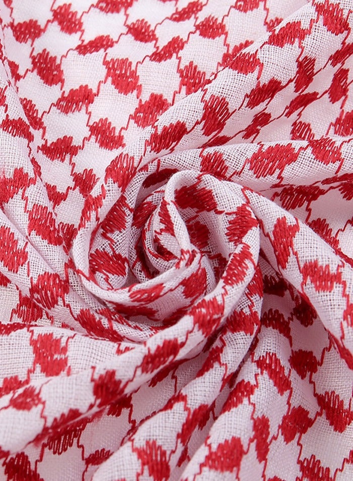 جيوان الطباعة الرسمية لشماغ الأحمر / الأبيض - Image 4