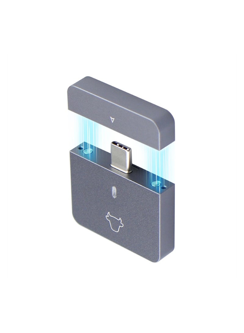 SYOSI M.2 NVMe SSD Enclosure Aluminum Tool-Free Adapter, 10Gbps USB3.2 Reader, for M.2 NVMe M-Key 2230 SSD, New 2230 Plug and Play M.2 Hard Drive Case, Support UASP, Plug and Play - Image 2