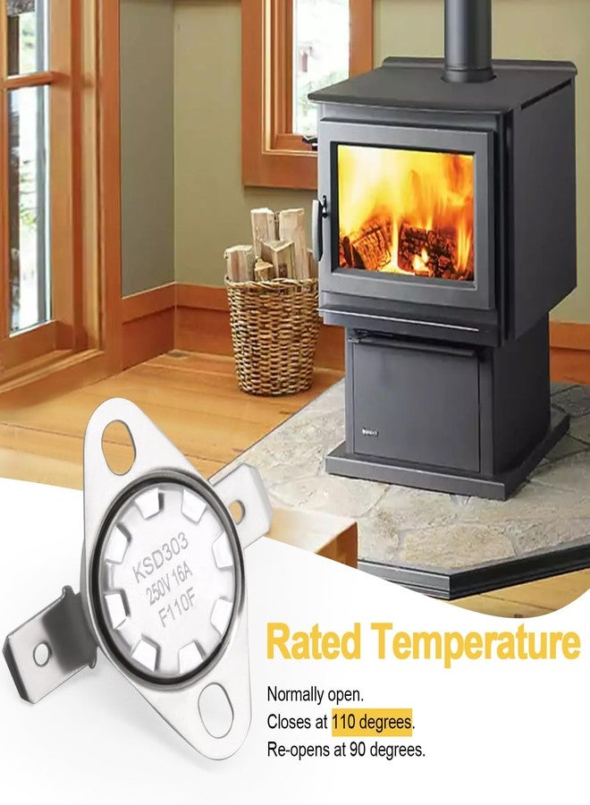 Adviace SRV230-1220 Snap Disc #1 Low Limit Switch for Heatilator Eco-Choice CAB50 PS35 PS50 Pellet Stoves, Quadrafire Bodega Bay Woodstoves and Quadrafire Castile FS & Castile Insert Pellet Stoves. - Image 5