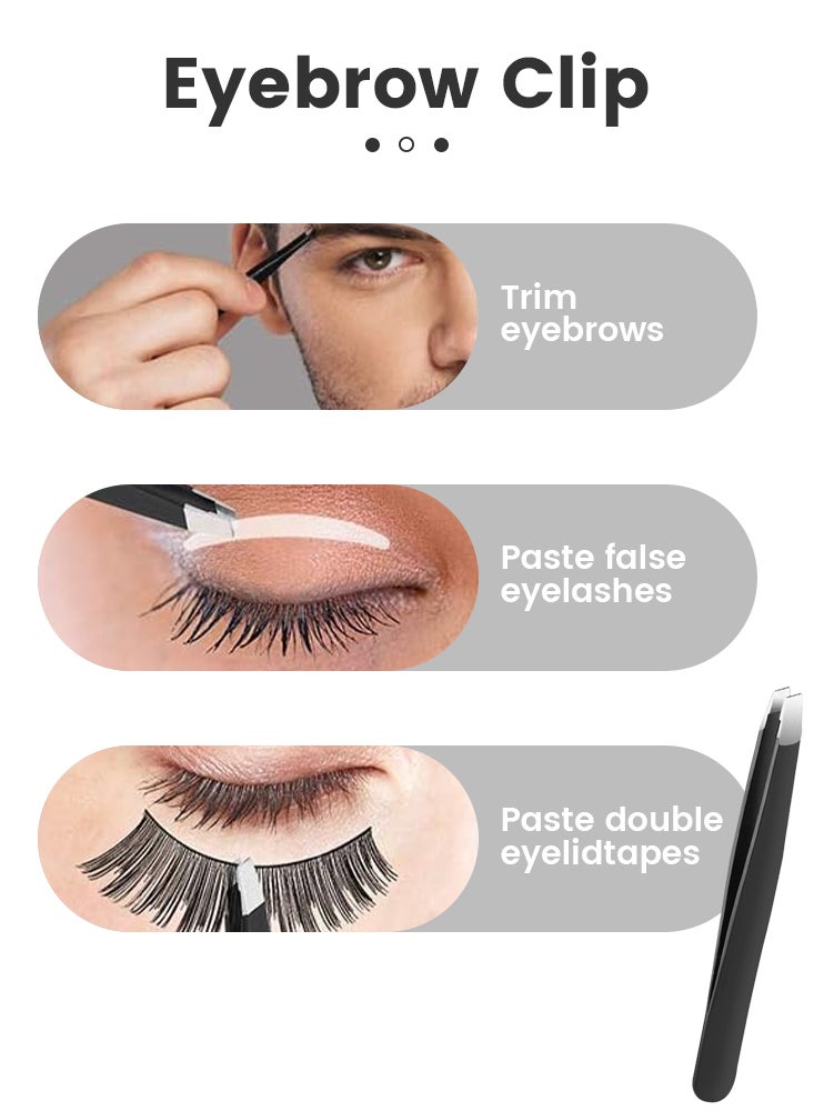 Perfii 5-Piece Complete Eyebrows Grooming Set for Beginners with Anti Scratch Ribbed Blades and Safe Trimming Enhance Efficiency for Shaping and Styling - Image 3