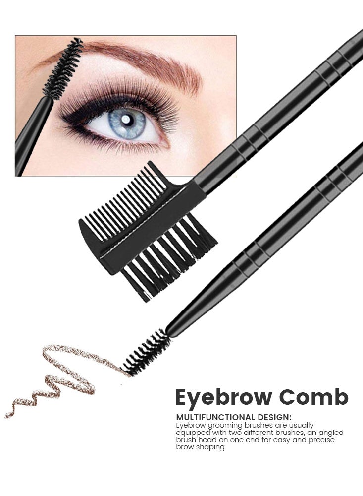 Perfii 5-Piece Complete Eyebrows Grooming Set for Beginners with Anti Scratch Ribbed Blades and Safe Trimming Enhance Efficiency for Shaping and Styling - Image 4