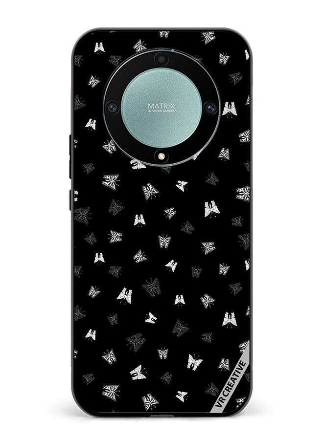 VR CREATIVE Protective Case Cover For Honor X9b Butterfly Black And White Design Multicolour - Image 1