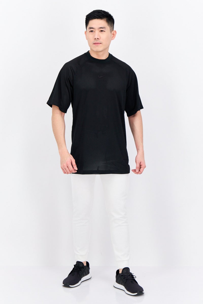 Nike تي شيرت تدريب قصير الأكمام للرجال، رياضي، أسود - Image 4