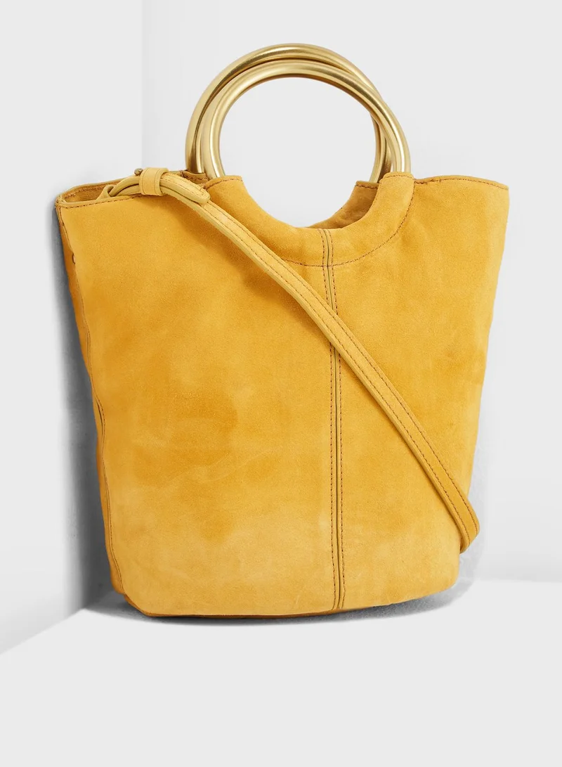 j.crew Suede Frankie Bucket Hobo