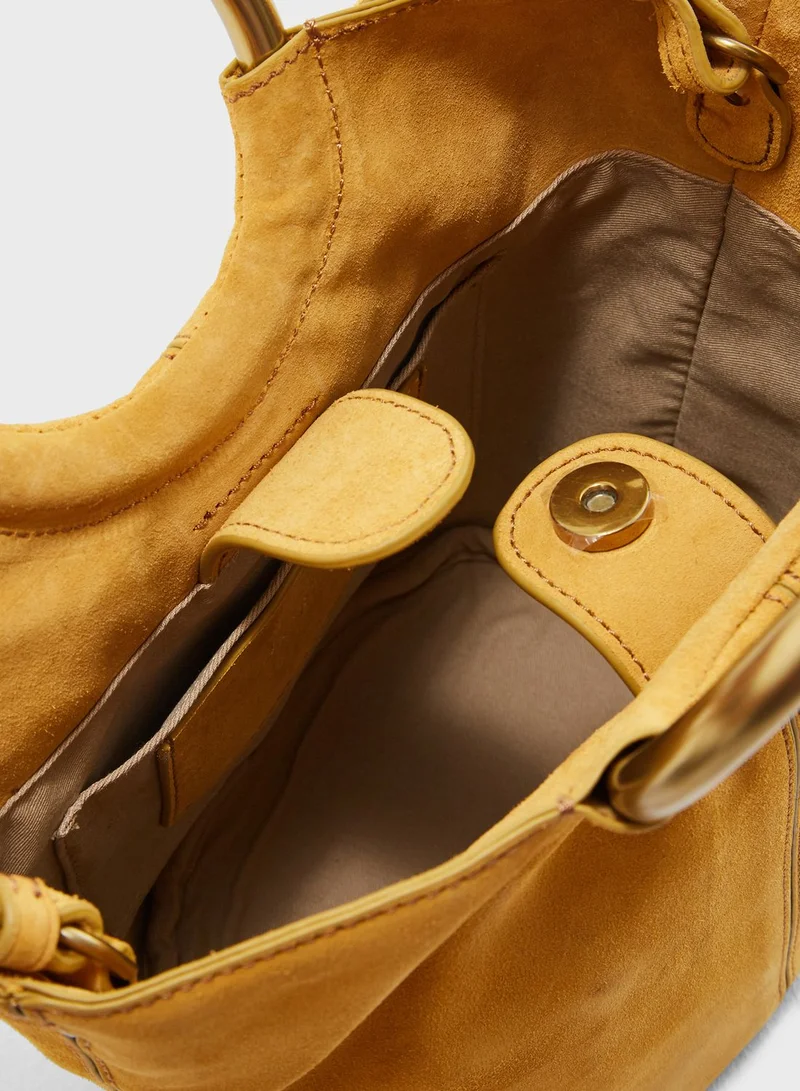 j.crew Suede Frankie Bucket Hobo