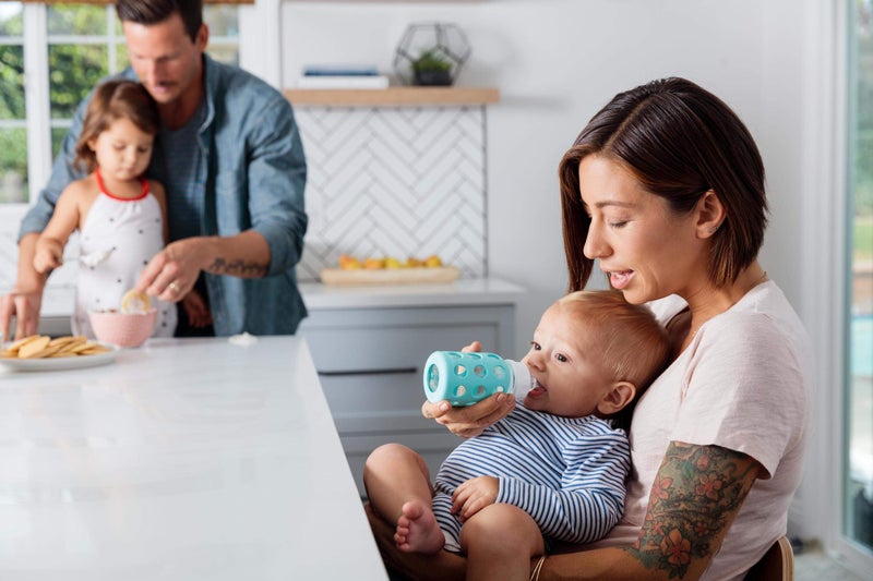 lifefactory حلمات سيليكون خالية من BPA من Lifefactory المرحلة 2 (3-6 أشهر) - عبوة من 2 حلمة - Image 3