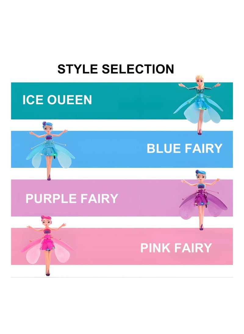 Generic - Magic Flying Fairy Princess Doll with Remote Control, Flying Fairy Doll Toys for Girls, Sky Dancers Flying Pixie Dolls Induction Control Toy, Mini Drone Toys for Kids (4 Pack) - Image 1