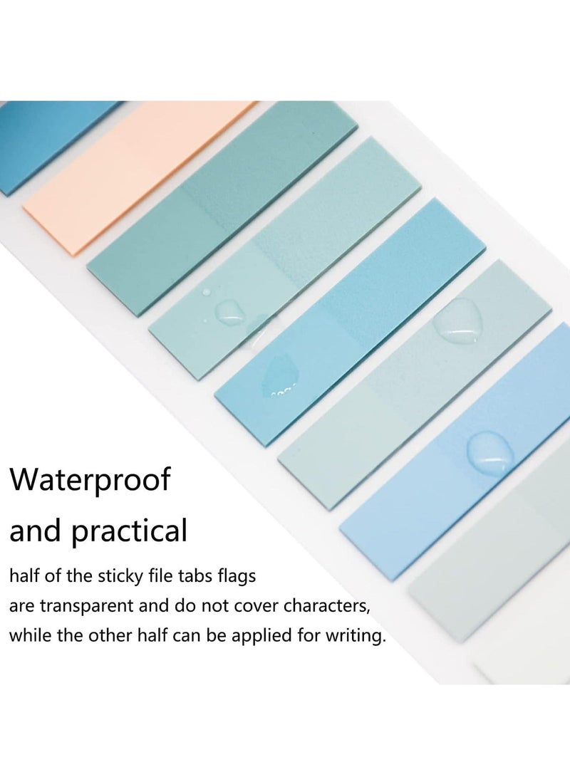 1200Pcs Sticky Tabs, Transparent Sticky Notes Flags Pastel Book Tabs Writable Annotation Tabs Morandi Page Markers Clear Index Tabs Translucent Index Stickers for Books Office Supplies