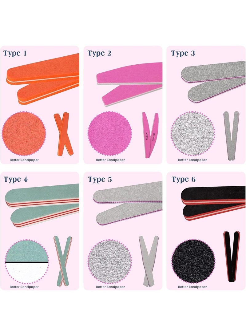 HOOJO® Professional Nail File & Buffer Set – (11 pcs) Washable Nail Filer Kit for Natural Nails – Manicure & Pedicure Block Kit for Shaping, Sanding, Smoothing & Polishing - Image 5