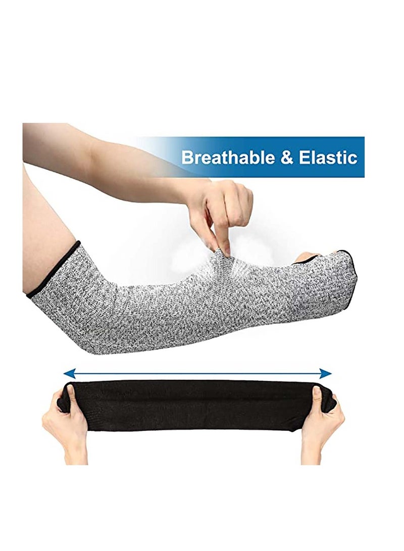 Y&D Arm Protection Sleeves, Gardening Cut Resistant Sleeves Level 5 Protection, Slash Anti Abrasion Safety Guards with Thumb Hole for Men Women 2 Pairs - Image 3