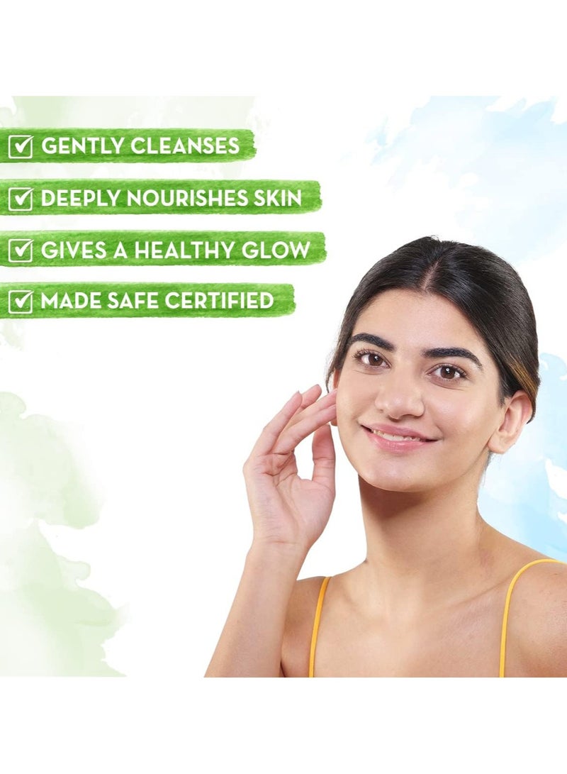 Mama Earth Honey Malai Face Wash with Honey & Malai For Nourishing Glow 100 ml | For all skin types, Best Suits Dry Skin, Combination Skin, Non Drying Gentle Cleanser, No Parabens, No Sulphates - Image 3
