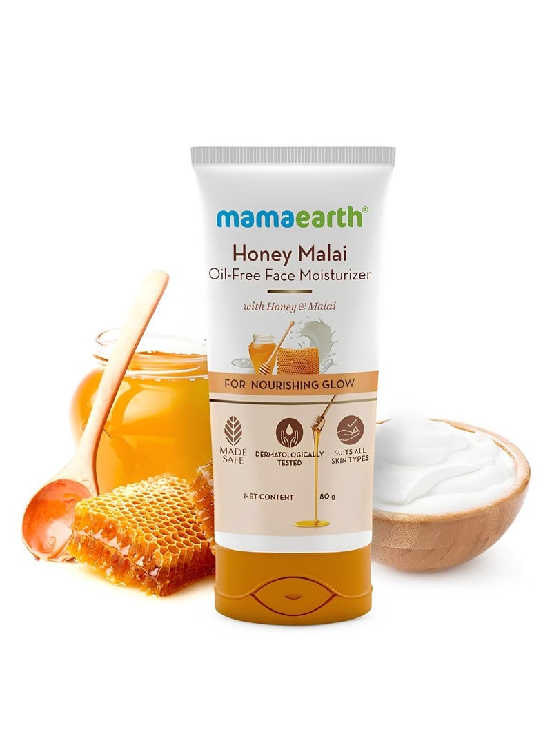Mama Earth Honey Malai Face Wash with Honey & Malai For Nourishing Glow 100 ml | For all skin types, Best Suits Dry Skin, Combination Skin, Non Drying Gentle Cleanser, No Parabens, No Sulphates - Image 1